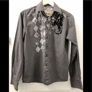 Nordstrom EUC Kids Button Down Long Sleeves Polo